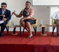 panel discussion at the land policy conference